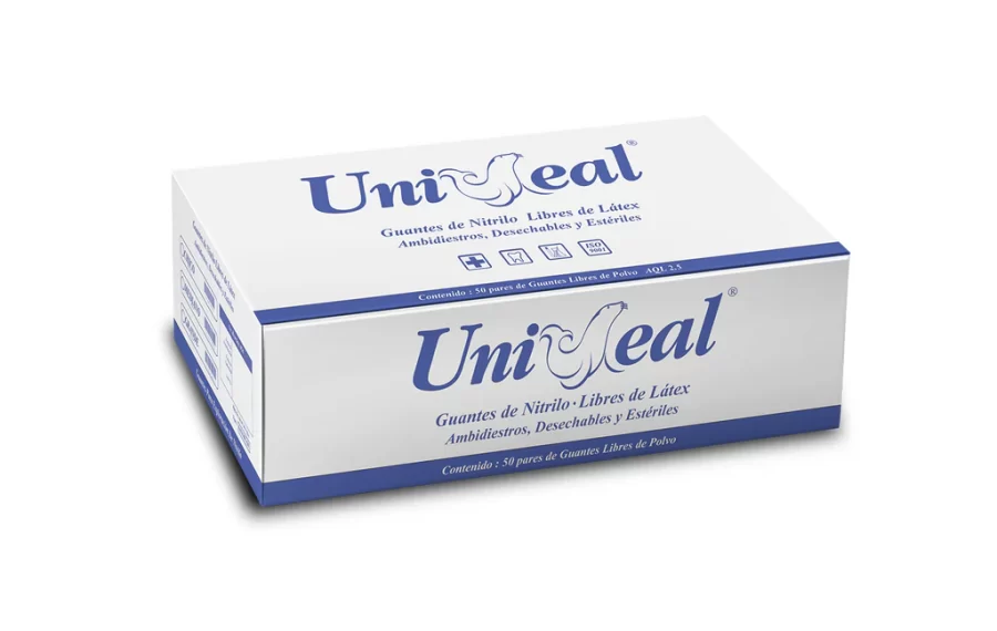Guante de Nitrilo Estéril UNISEAL (G)
